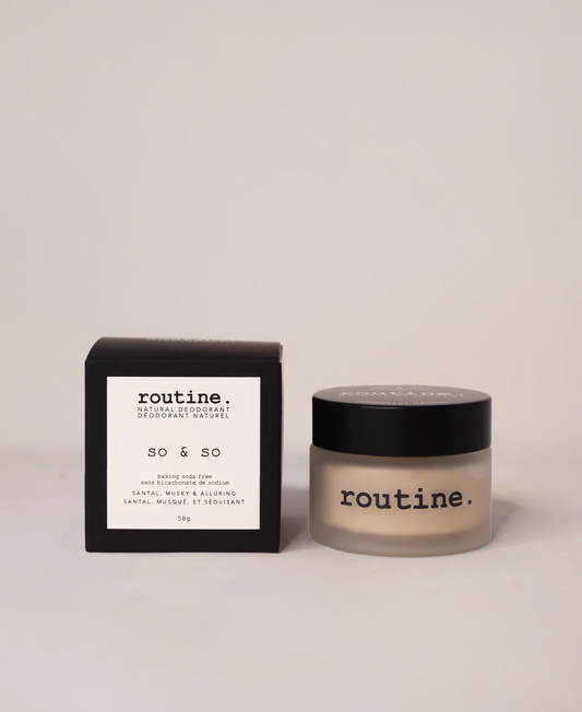 SO & SO (baking soda free) 58g Deodorant Jar