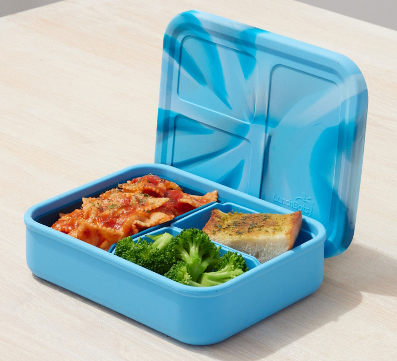 Lunchbots Build-A-Bento Large Platinum Silicone Bento Box