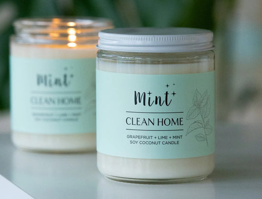 Mint Clean Home Candle