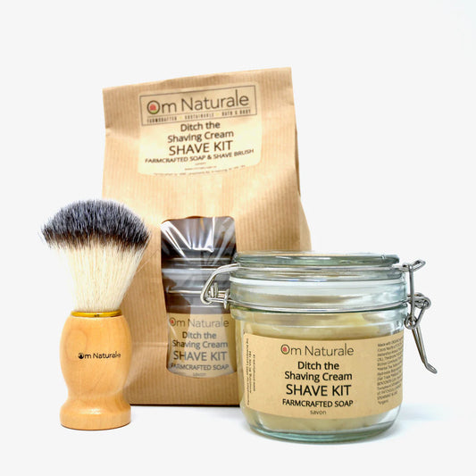 Ditch the Shaving Cream Shave Kit, Soap & Brush