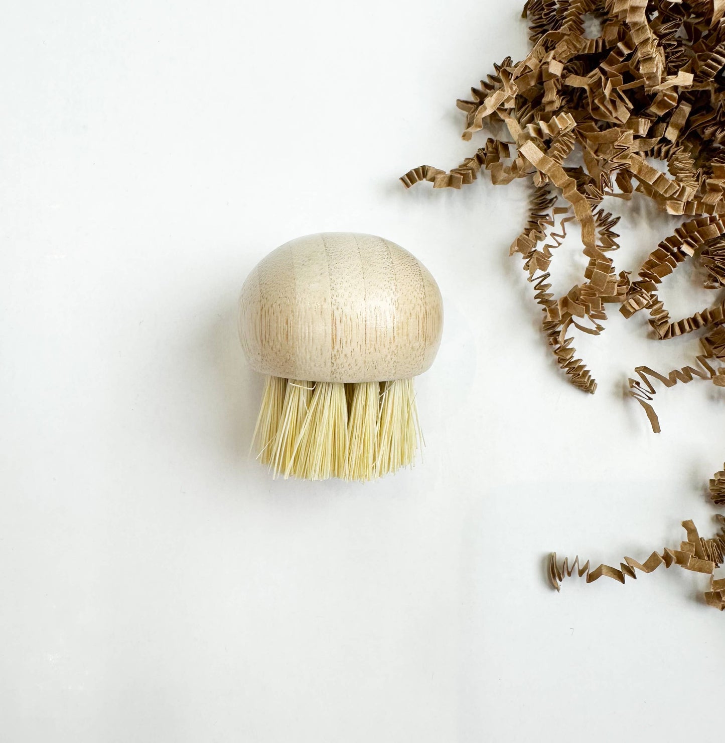 Bamboo Mushroom Brush with Natural Bristles