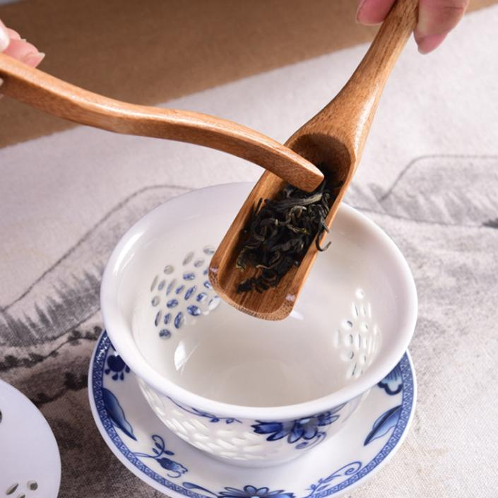 Natural Bamboo Wooden Tea Spoon - 17cm