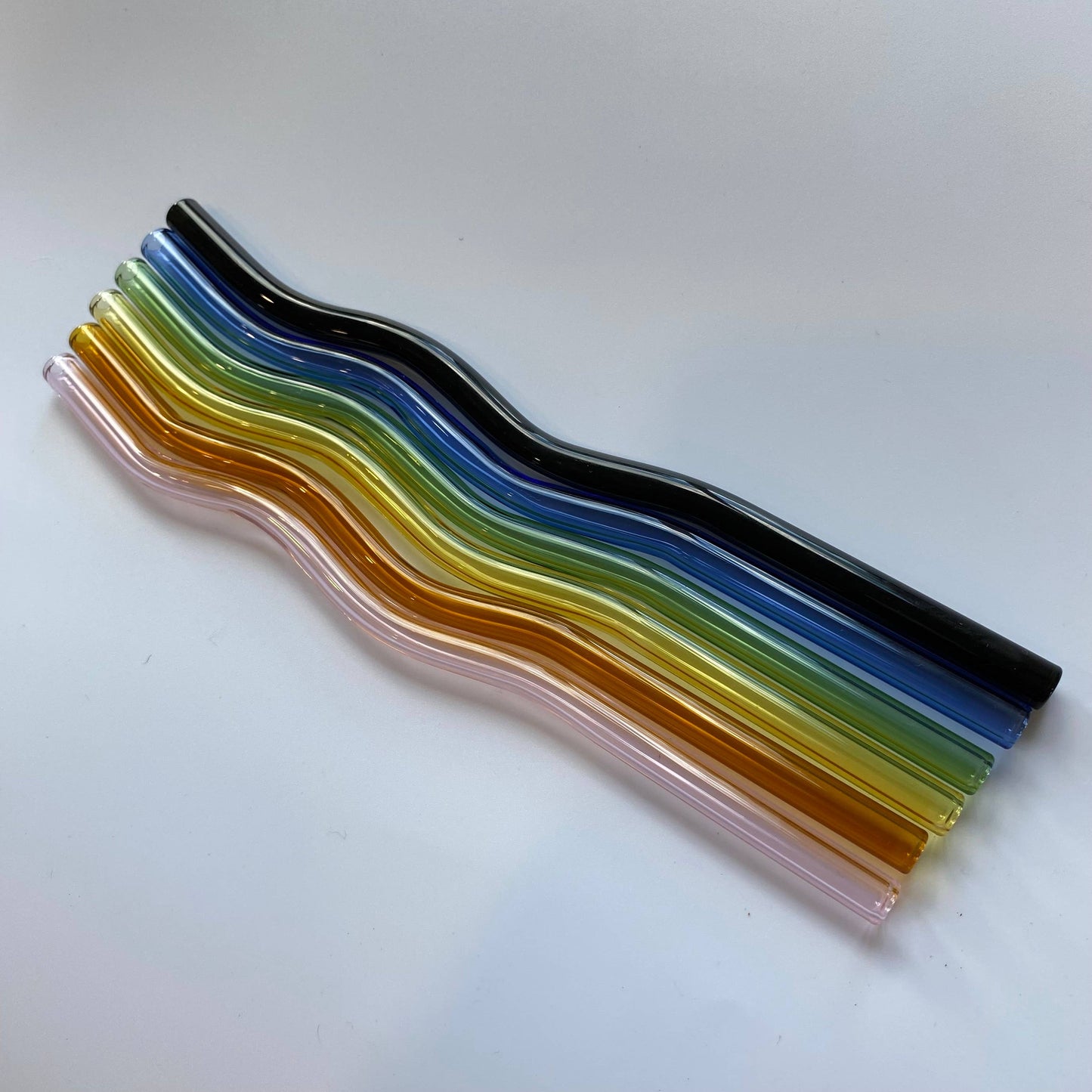 Wavy Glass Straws