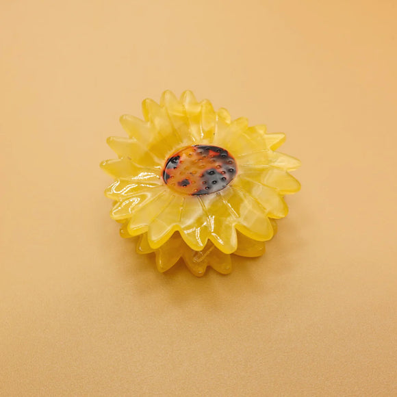 Hair Claw Clip: Nanala Sunflower Cellulose Acetate
