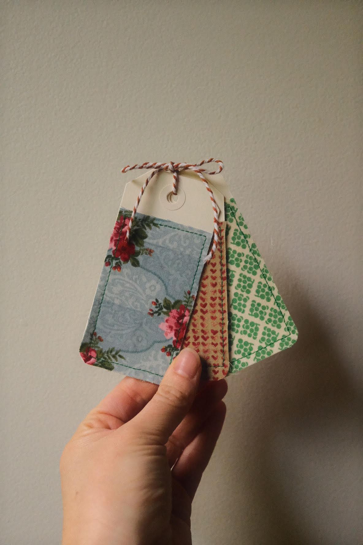 Locally Made Scrap Fabric Cards & Gift Tags