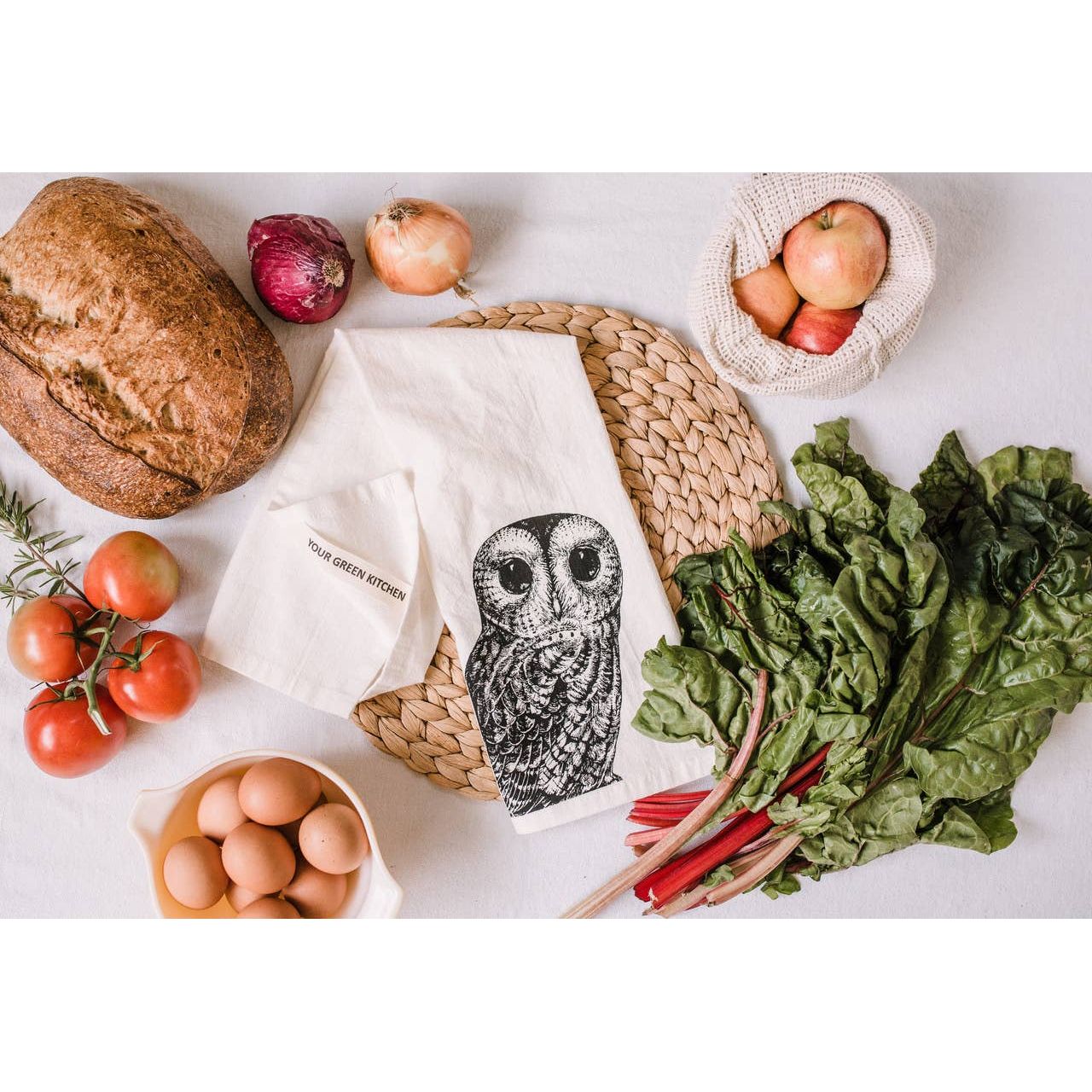 Tea Towel: Owl