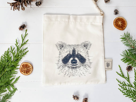 Reusable bag / Gift bag / Raccoon