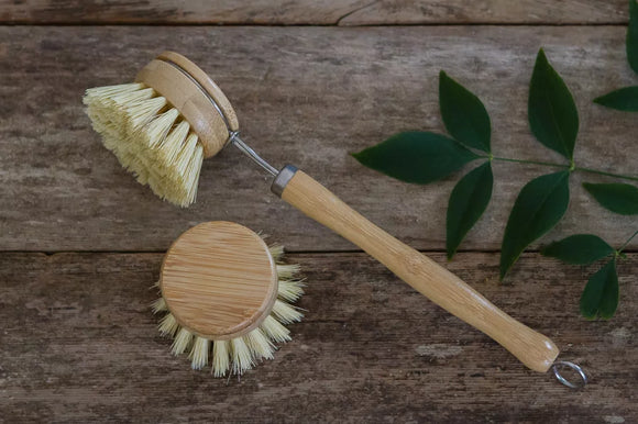 Bamboo Dish Brush with Replaceable Heads