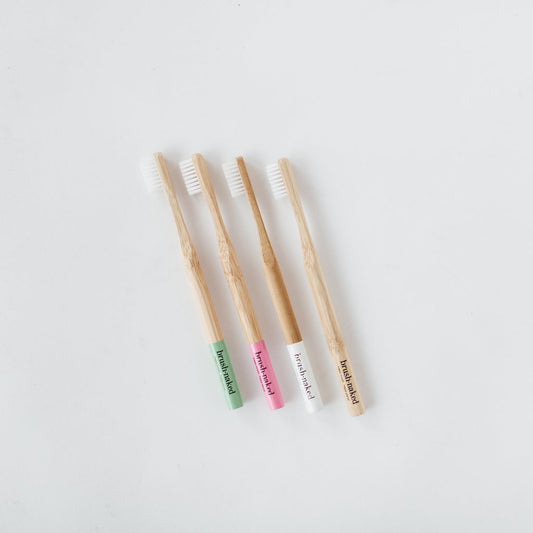 Brush Naked, Adult Toothbrush, Soft, 4 Pack
