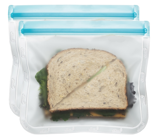 Lay-Flat Lunch Size Leakproof Reusable Storage Bag
