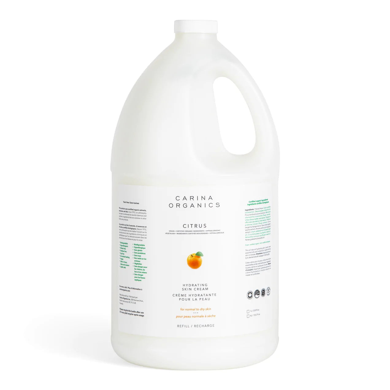 BULK Carina Organics Lotion- 4L