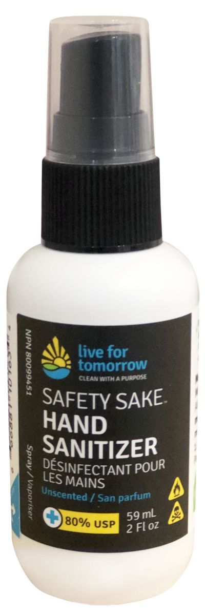 LFT Unscented Hand Sanitizer, 59ml Bottle- Refillable