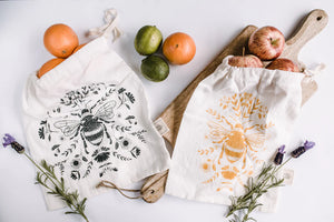 Bee Reusable Produce Bags, Set of 2