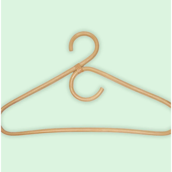 NATURAL RATTAN HANDMADE CLOTHES HANGER