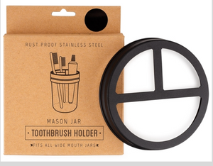 Regular Mason Jar Toothbrush Holder