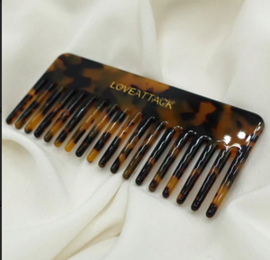 Cellulose Acetate Wide Tooth Detangling Hair Comb