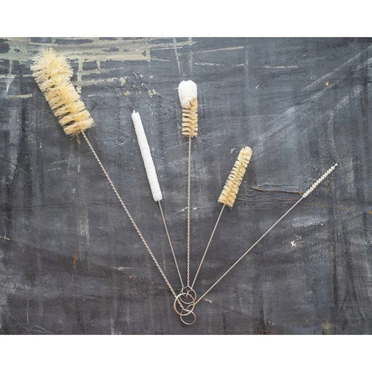Set of 5 Sisal Bottle Brushes