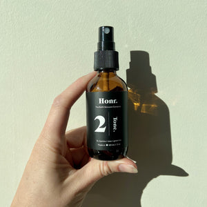 Honr 2 Tone (Refreshing Toner), 60ml Glass Bottle- Refillable