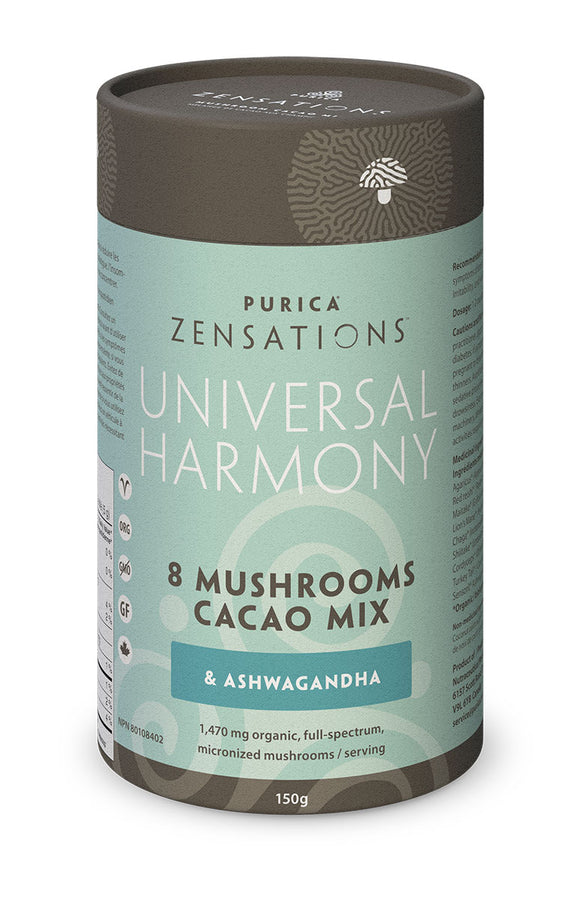 PURICA Zensations Universal Harmony, 8 +  Ashwagandha Mushroom Cacao Mix