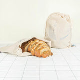 Reusable Bread Bags - 2 Pack for Bakeries or Homemade Bread
