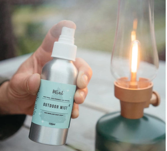 Mint Outdoor Mist (Bug Repellent), 125ml refillable aluminum bottle