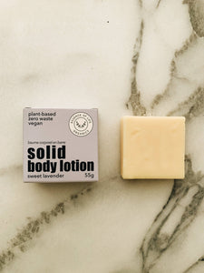 Solid Body Lotion Bar, sweet lavender
