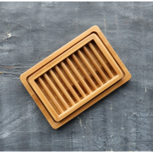 Dual-layer Bamboo Soap Dish