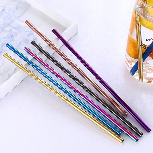 Spiral Straw - Long (Straight)