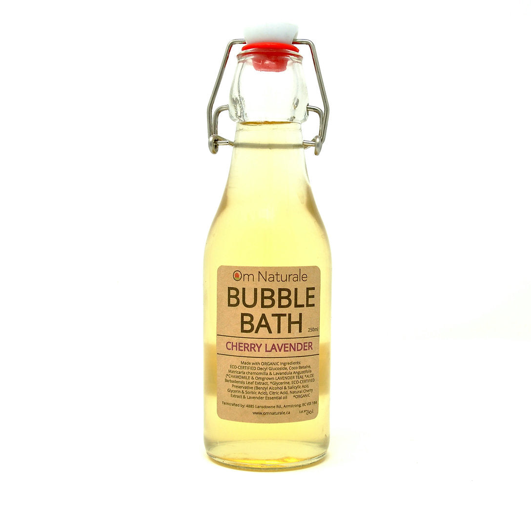 Bubble Bath, 250ml Glass Bottle- Refillable